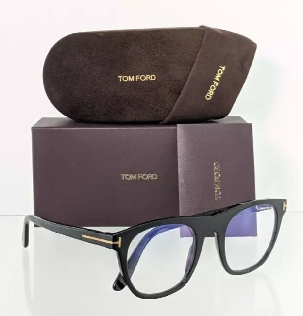 Brand New Authentic Tom Ford TF 5895 Eyeglasses 001 Frame FT 5895-B with Clip on