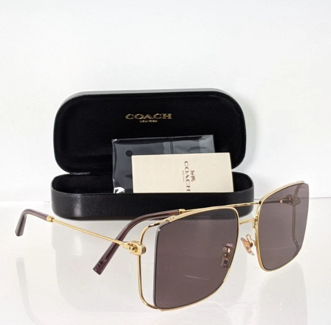 Brand New Authentic Coach Sunglasses HC 7174 94417N Shiny Gold 59mm
