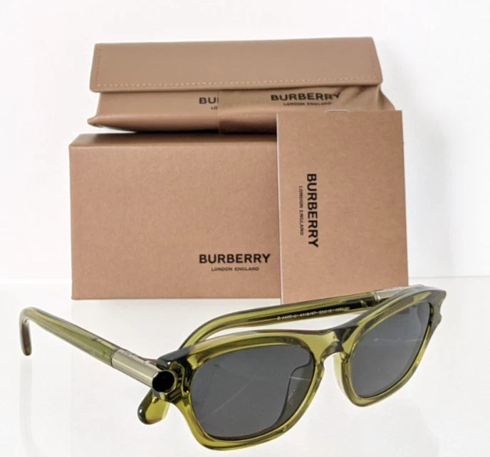 Brand New Authentic Burberry BE 4430 Sunglasses 4118/87 Olive Green Frame
