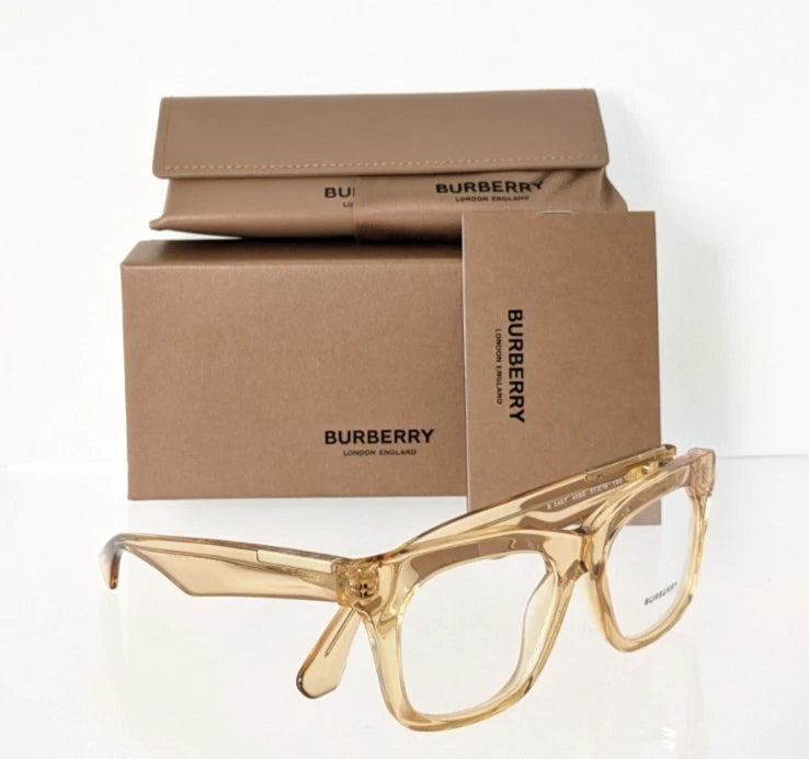 Brand New Authentic Burberry BE 2407 Eyeglasses 4063 Beige 2407 Frame
