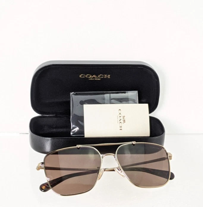 Brand New Authentic Coach Sunglasses HC 7137 Gold 57mm