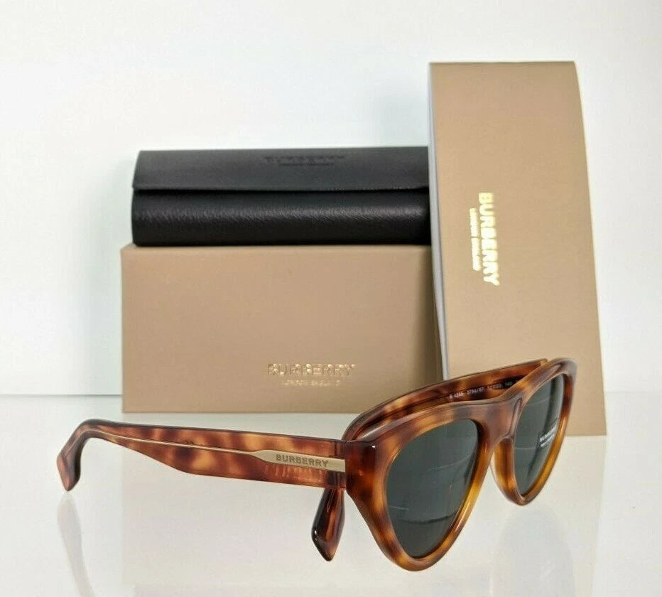 Brand New Authentic Burberry BE 4285 Sunglasses 3794/87 Havana Frame 52mm