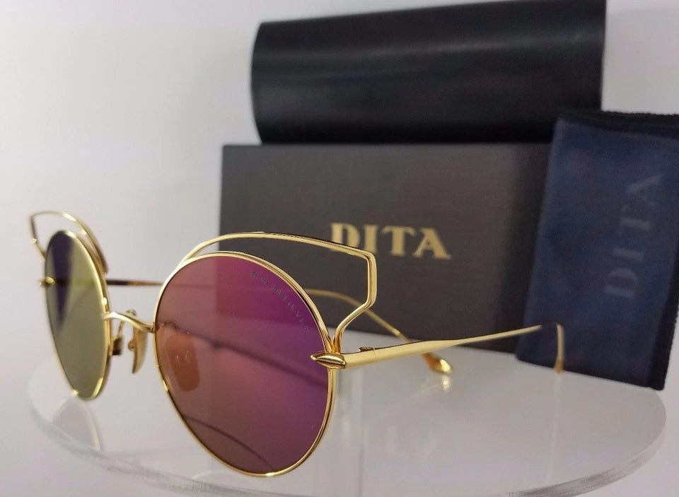 Brand New Authentic Dita Sunglasses Believer 23008-A-GLD-52mm Gold Frame