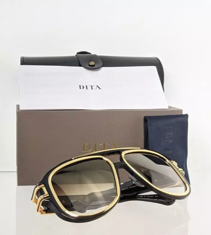 New Authentic Dita Sunglasses GRANDMASTER SIX DTS900 58-01A Black - Gold Limited
