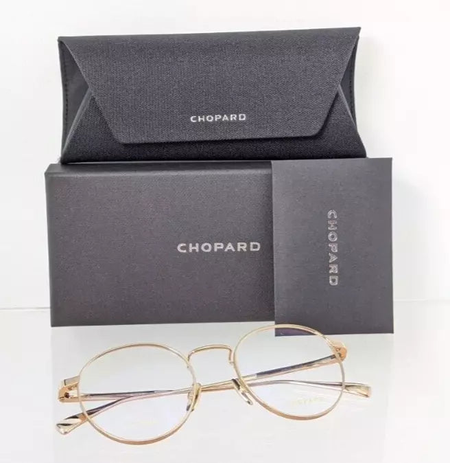 Brand New Authentic Chopard Eyeglasses VCHC 77 0300 51mm Gold Frame VCHC77S