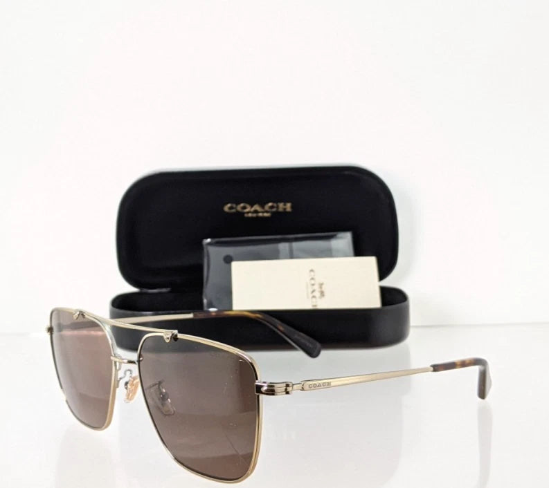 Brand New Authentic Coach Sunglasses HC 7137 Gold 57mm