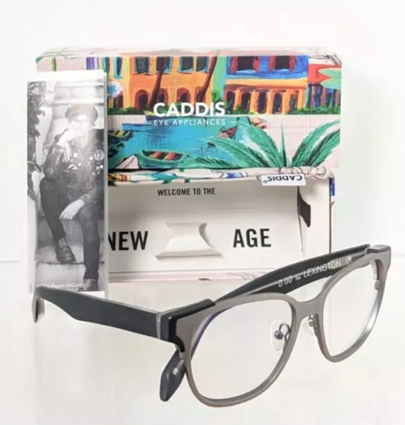 New Authentic CADDIS Eyeglasses Readers The Lexington 53mm Blue Blocker Silver