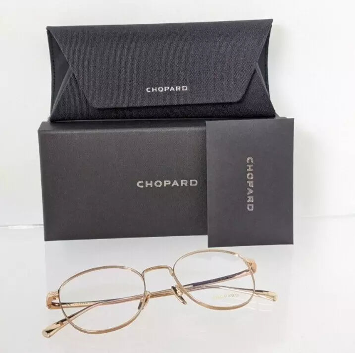 Brand New Authentic Chopard Eyeglasses VCHC 55 0349 52mm Gold Frame VCHC55S