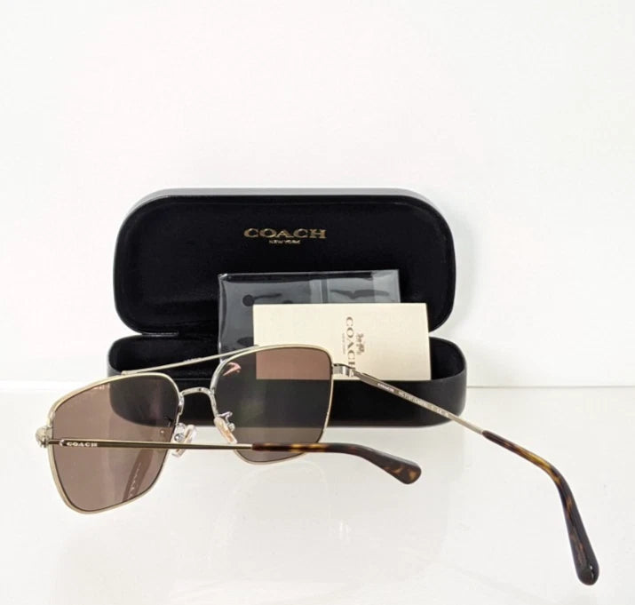 Brand New Authentic Coach Sunglasses HC 7137 Gold 57mm
