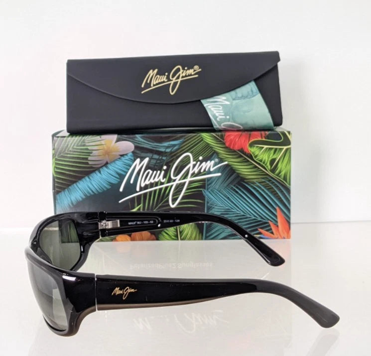 Brand New Authentic Maui Jim Sunglasses STINGRAY MJ 103 - 02 STG - BG 55mm