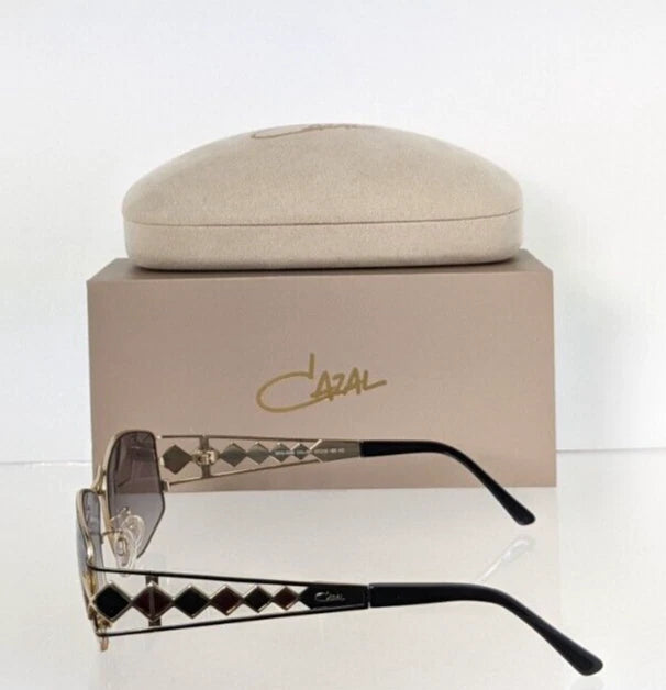 Brand New Authentic CAZAL Sunglasses MOD. 9098 COL. 001 Black & Gold Frame