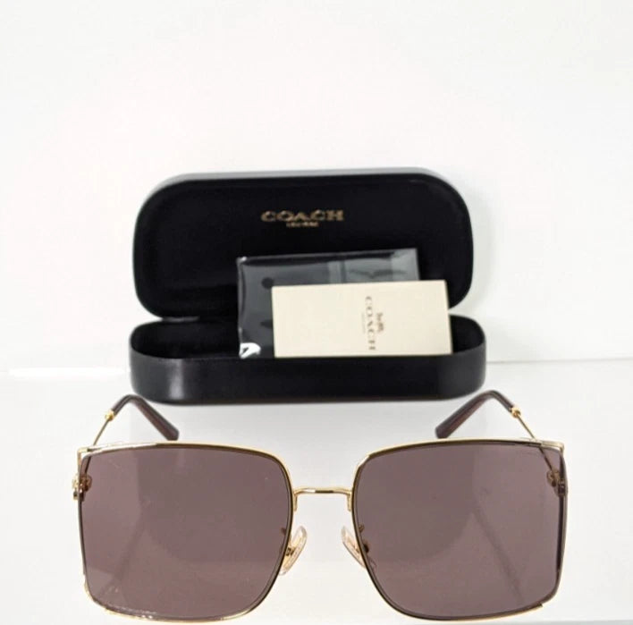 Brand New Authentic Coach Sunglasses HC 7174 94417N Shiny Gold 59mm