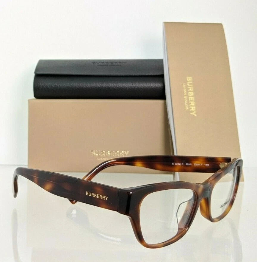 Brand New Authentic Burberry Eyeglasses BE 2302 3316 Tortoise 53mm 2302 - F