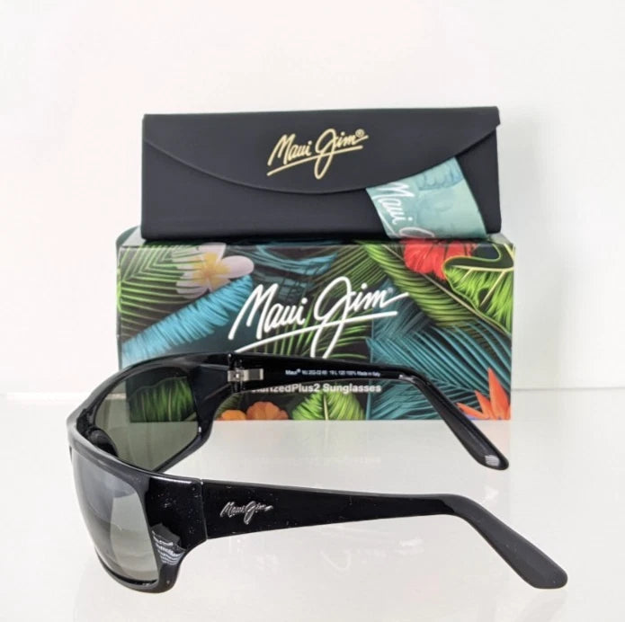 Brand New Authentic Maui Jim Sunglasses PEAHI MJ 202 - 02 STG - BG 65mm
