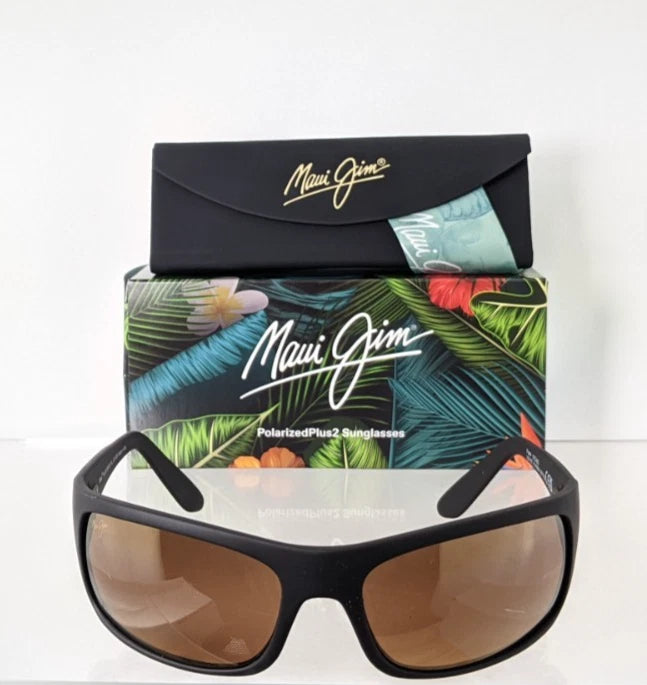 Brand New Authentic Maui Jim Sunglasses PEAHI MJ 202 - 2M STG - BG 65mm