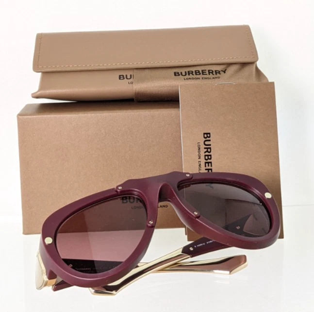 Brand New Authentic Burberry BE 4433 Sunglasses 4140/75 Burgundy 4433-U Frame