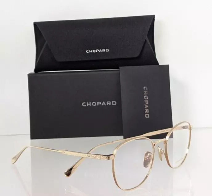 Brand New Authentic Chopard Eyeglasses VCHF 48 0300 52mm Gold Frame VCHF48