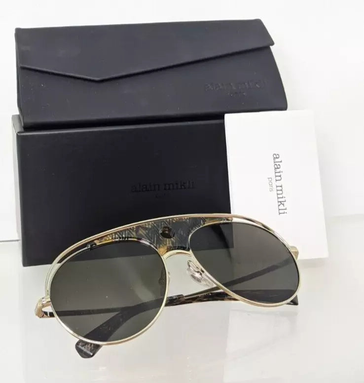 Brand New Authentic Alain Mikli Sunglasses 4010 A04010 Gold 002/71 Frame