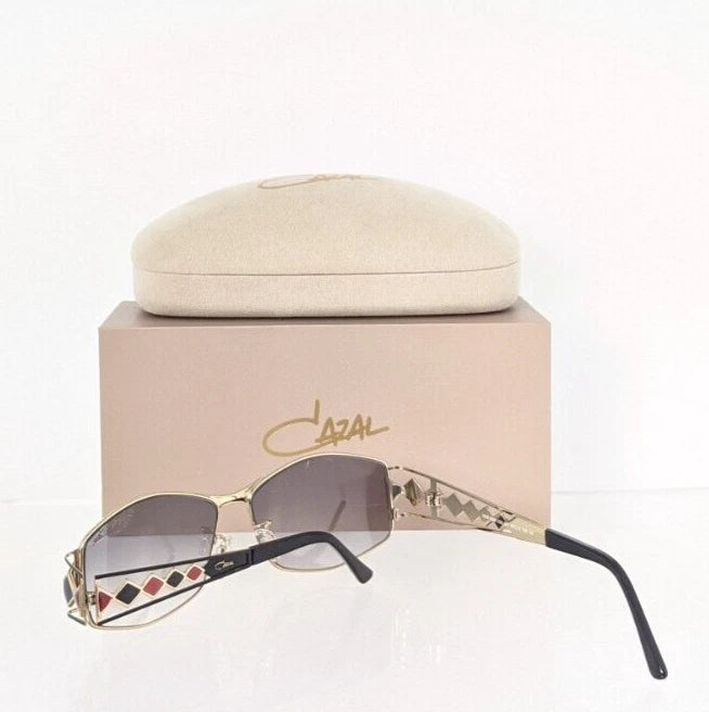 Brand New Authentic CAZAL Sunglasses MOD. 9098 COL. 001 Black & Gold Frame