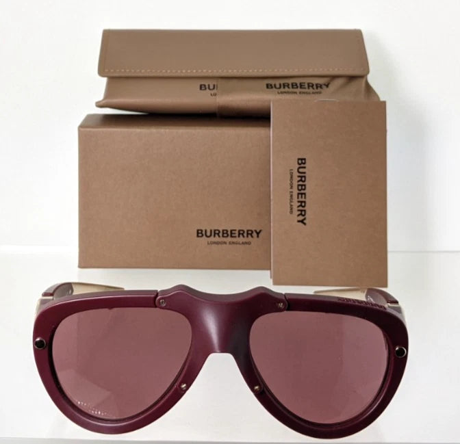 Brand New Authentic Burberry BE 4433 Sunglasses 4140/75 Burgundy 4433-U Frame