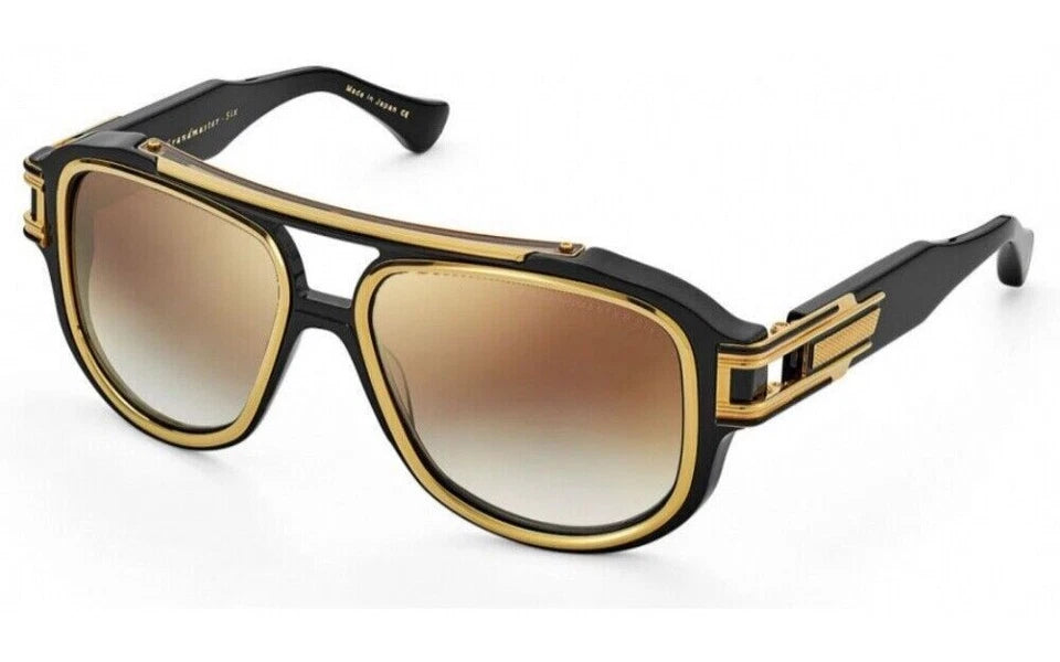New Authentic Dita Sunglasses GRANDMASTER SIX DTS900 58-01A Black - Gold Limited