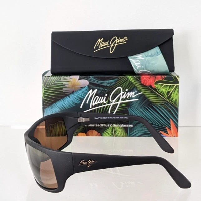Brand New Authentic Maui Jim Sunglasses PEAHI MJ 202 - 2M STG - BG 65mm
