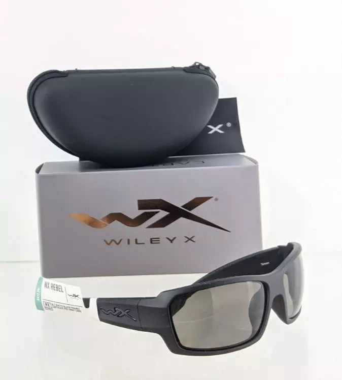 Brand New Authentic Wiley X Sunglasses WX REBEL ALT Matte Black Frame