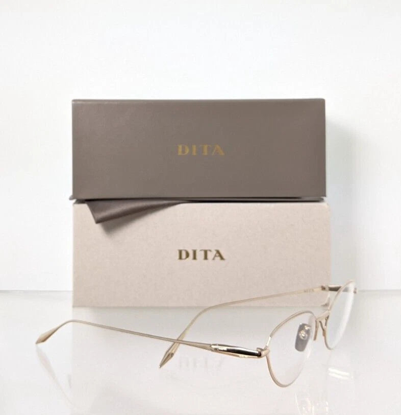Brand New Authentic Dita Eyeglasses Sincetta DTX145-A-02 Gold 53mm Frame