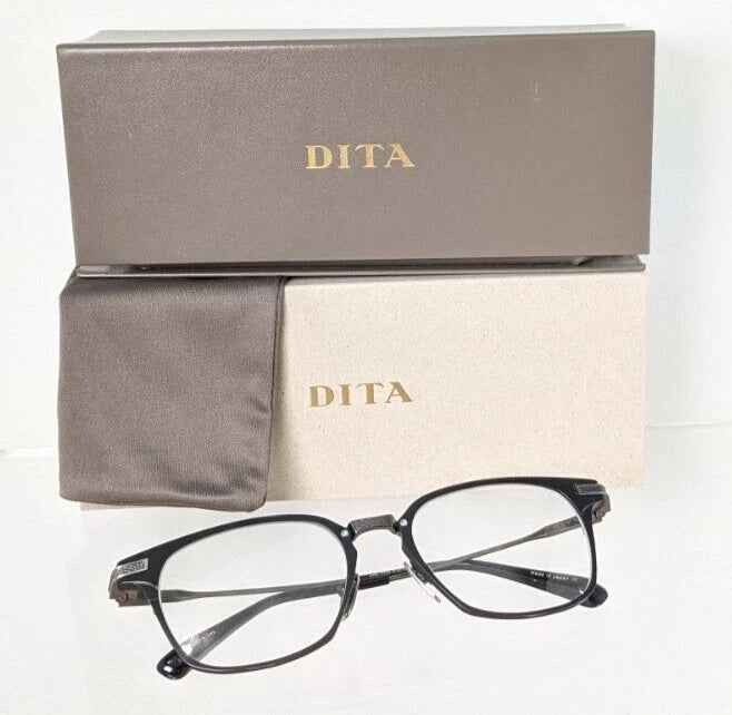 New Authentic Dita Eyeglasses UNION DRX-2068-B Black Silver 52mm Frame