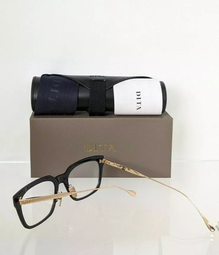 Brand New Authentic Dita Eyeglasses ARGAND DTX123-54-04AF Black Gold 54mm Frame