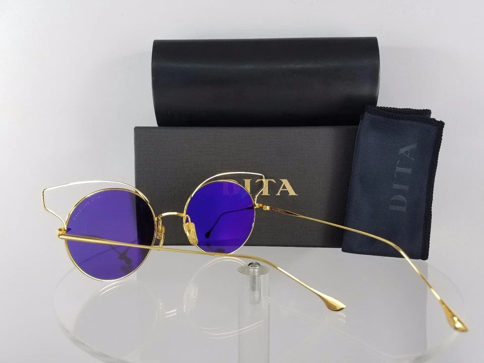 Brand New Authentic Dita Sunglasses Believer 23008-A-GLD-52mm Gold Frame