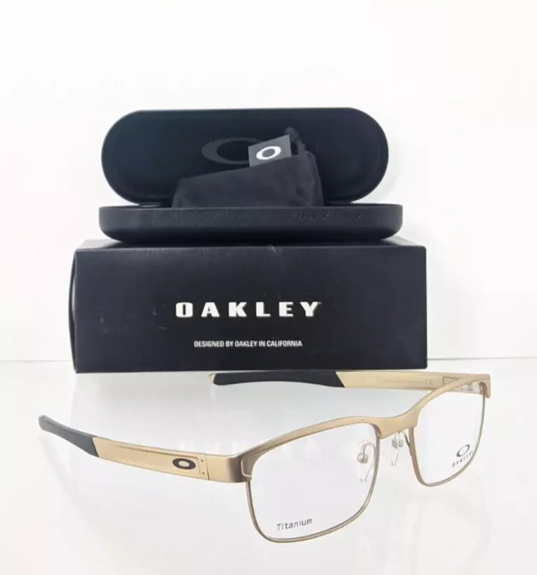 Brand New Authentic Oakley Eyeglasses 5132 - 0852 Satin Light Gold Surface Plate