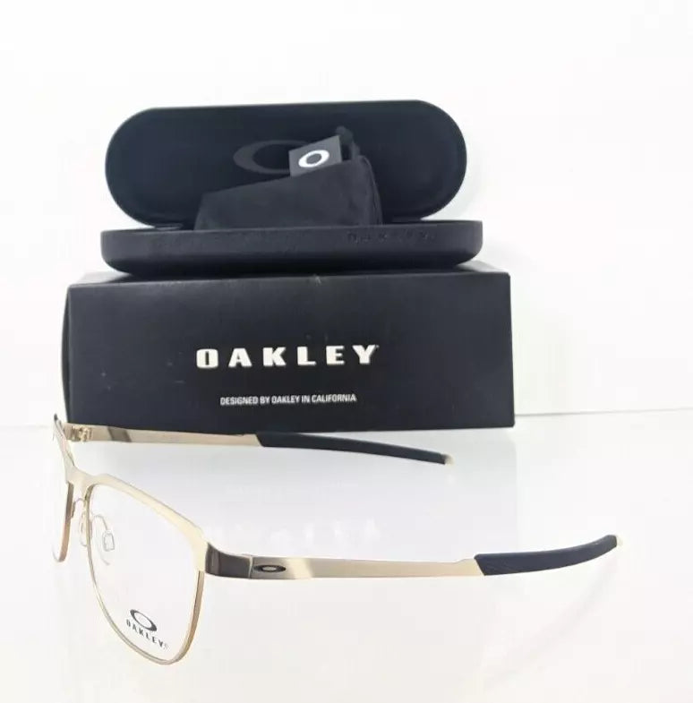 Brand New Authentic Oakley Eyeglasses 3244 - 0453 Satin Gold Tail Pipe Frame