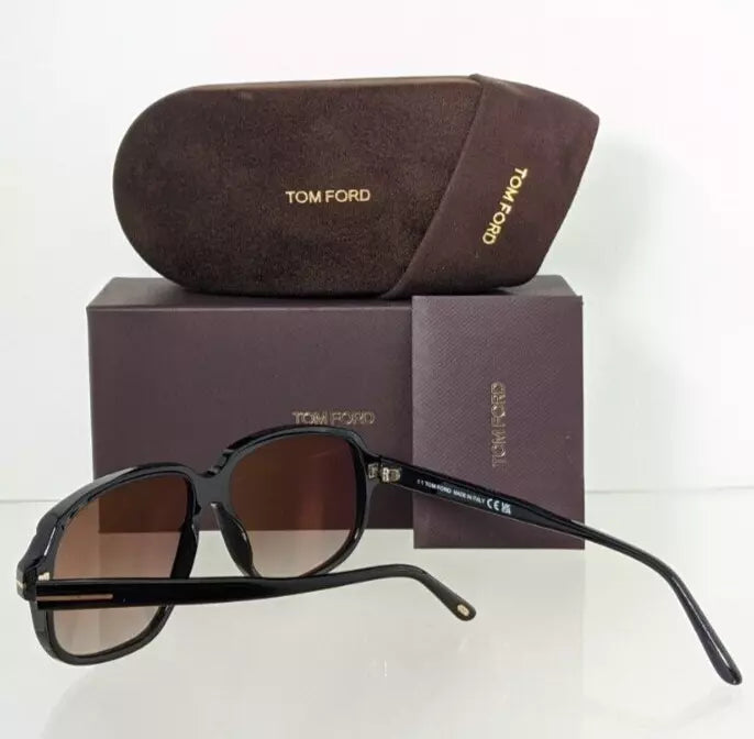 Brand New Authentic Tom Ford Sunglasses FT TF 1024 01B Anton TF1024 59mm