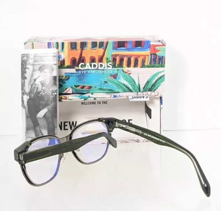 New Authentic CADDIS Eyeglasses Readers The Lexington 53mm Blue Blocker Frame