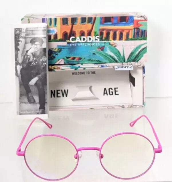 New Authentic CADDIS Eyeglasses Mercury 49mm Pink Blue light Blocker Frame