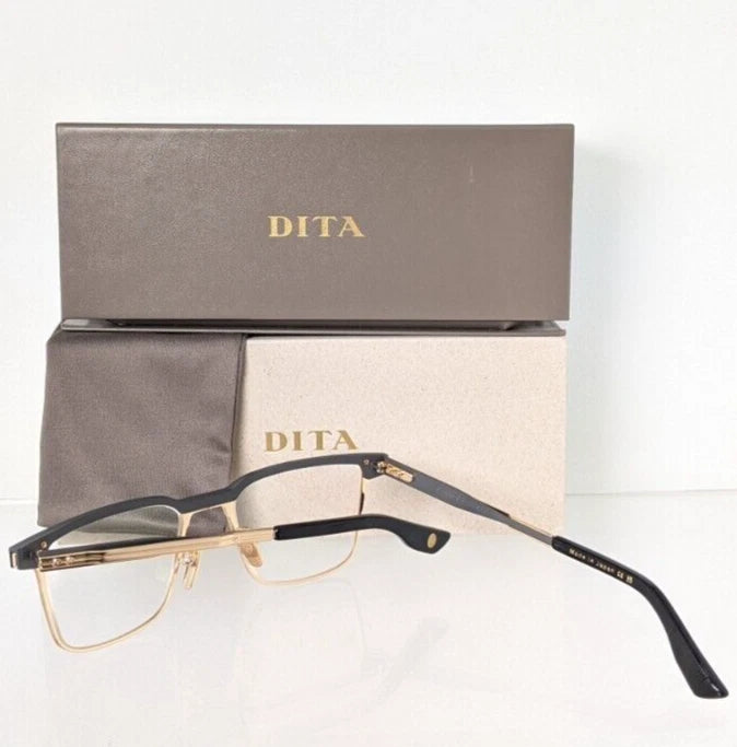 New Authentic Dita Eyeglasses Senator Three DTX-137-A 01 Grey Gold 53mm Frame