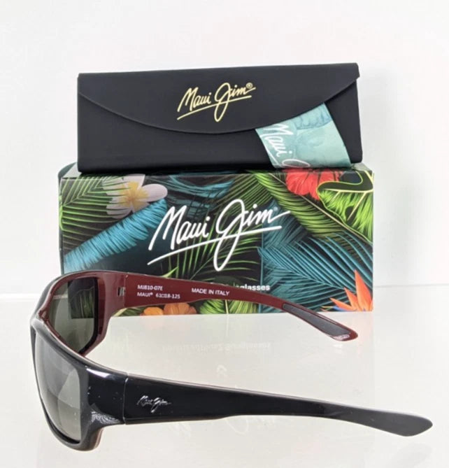 Brand New Authentic Maui Jim Sunglasses LOCAL KINE MJ 810 - 25MC STG-BG 61mm