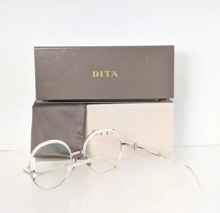 New Authentic Dita Eyeglasses NOKOU DTX-439-A-02 Silver 55mm Frame