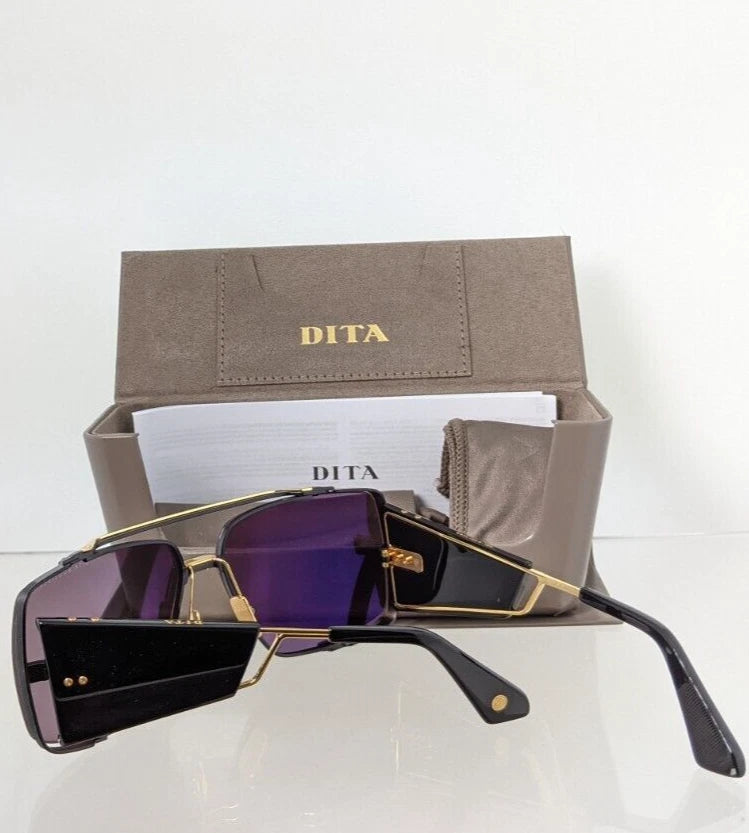 New Authentic Dita Sunglasses SOULINER - TWO DTS 136-64-03 Black & Gold Frame