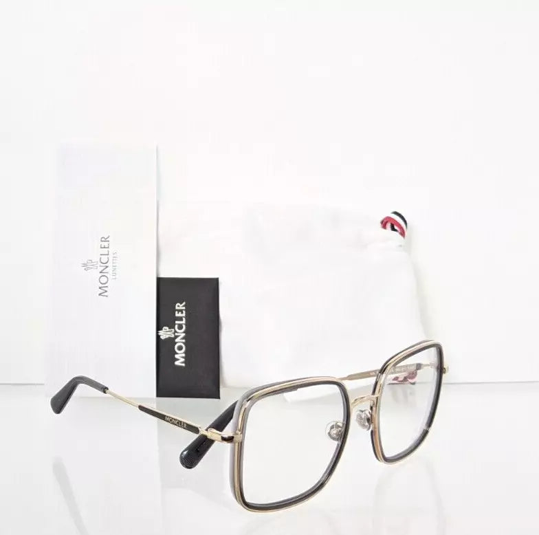 Brand New Authentic Moncler Eyeglasses ML 5154 001 56mm Grey Gold Frame