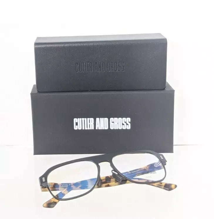 Brand New Authentic CUTLER AND GROSS OF LONDON Eyeglasses 1365 03 : 1365 55mm