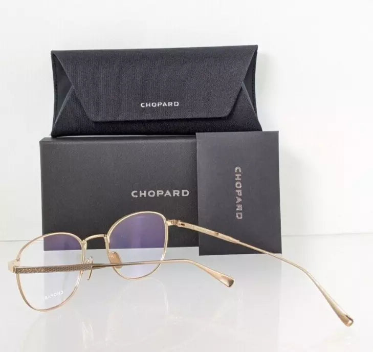 Brand New Authentic Chopard Eyeglasses VCHF 48 0300 52mm Gold Frame VCHF48