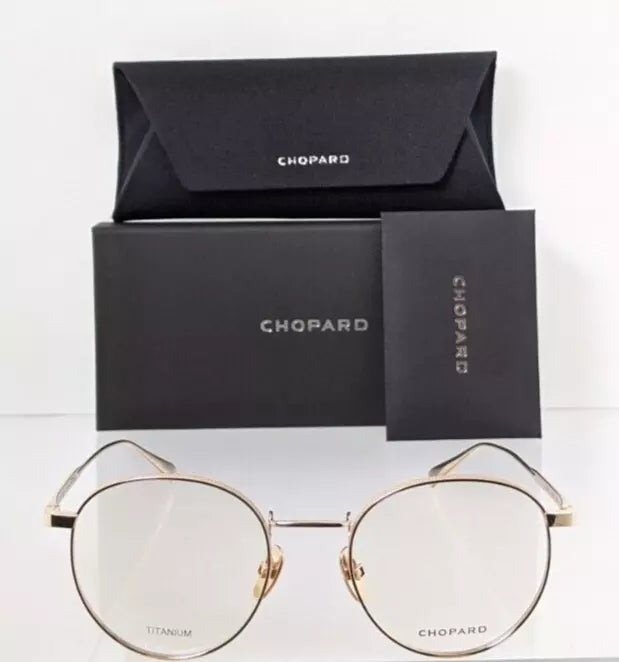 Brand New Authentic Chopard Eyeglasses VCHC 77 0300 51mm Gold Frame VCHC77S