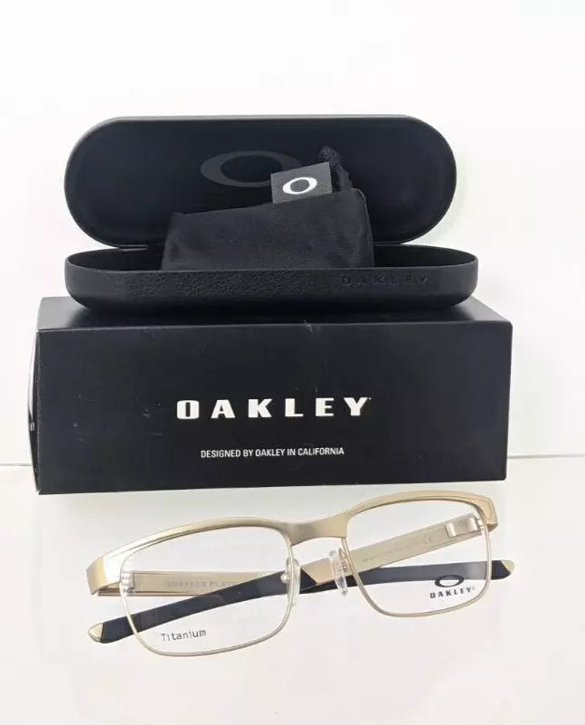 Brand New Authentic Oakley Eyeglasses 5132 - 0852 Satin Light Gold Surface Plate