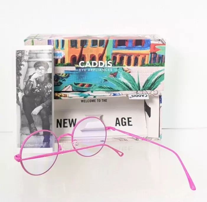 New Authentic CADDIS Eyeglasses Mercury 49mm Pink Blue light Blocker Frame