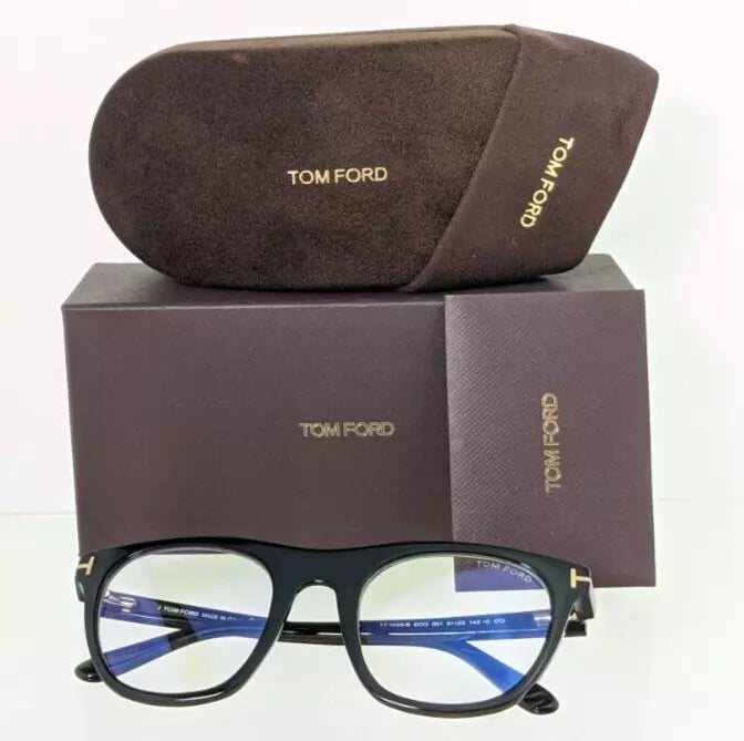 Brand New Authentic Tom Ford TF 5895 Eyeglasses 001 Frame FT 5895-B with Clip on