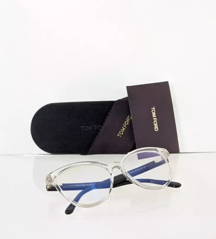 Brand New Authentic Tom Ford TF 5639 Eyeglasses 026 Frame FT 5639-B Blue Block