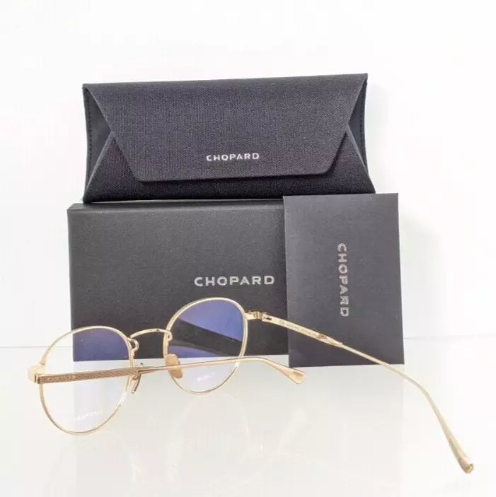 Brand New Authentic Chopard Eyeglasses VCHC 77 0300 51mm Gold Frame VCHC77S