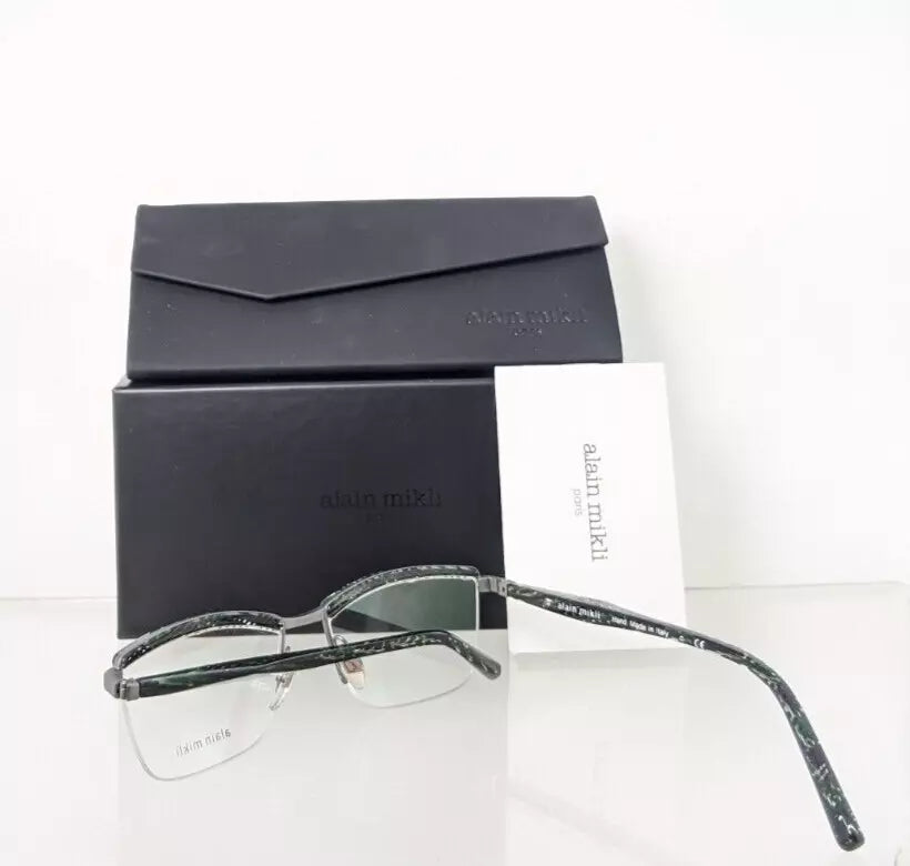 New Authentic Alain Mikli 2022 Eyeglasses A0 2022 E412 53mm Grey/Green